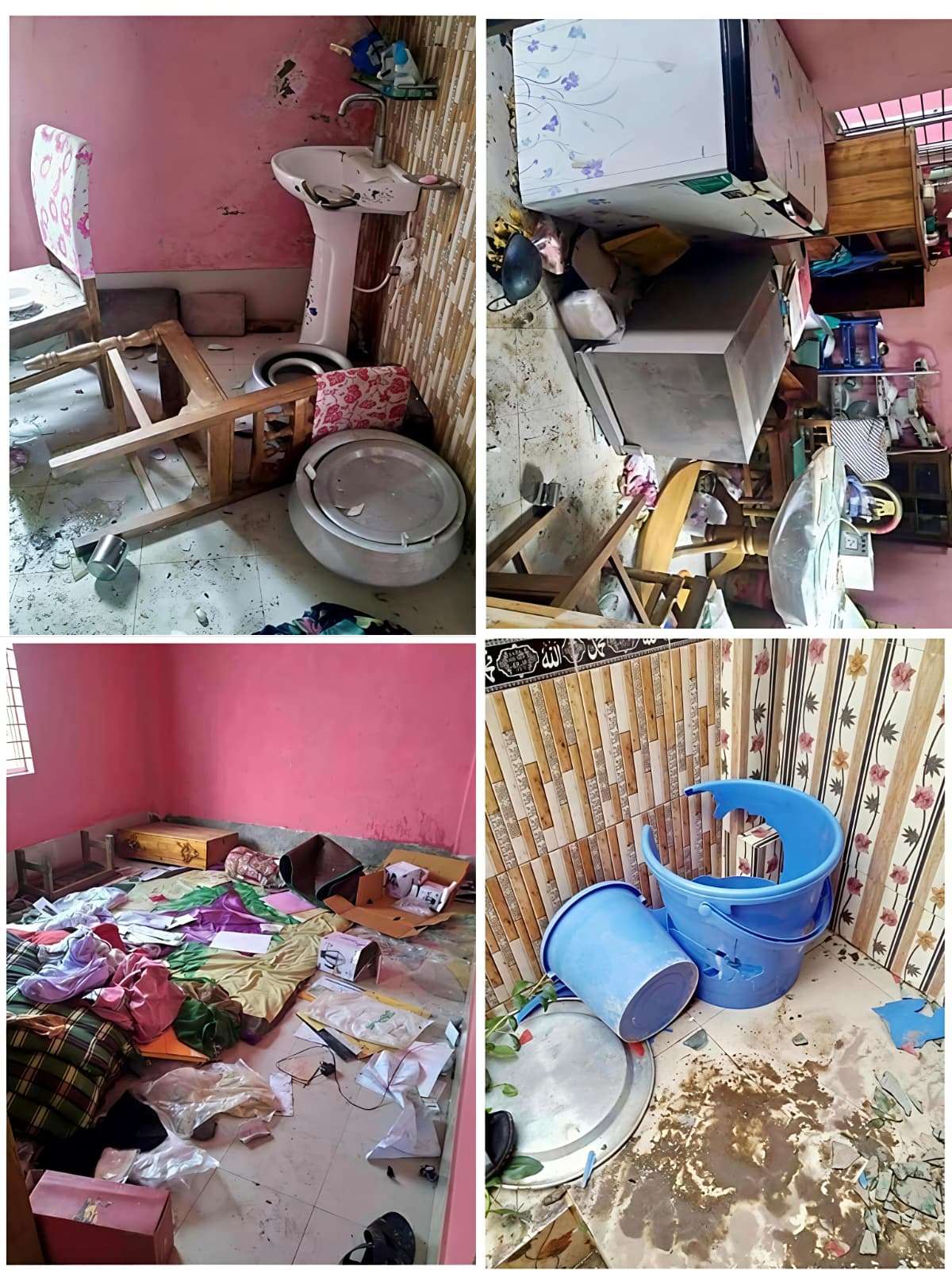 নবীগঞ্জ-এ পাওনা টাকা নিয়ে হামলা : বাড়িঘর ভাঙচুর, আহত ১