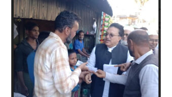 গোলাপগঞ্জে সিলেট-৬ আসনের স্বতন্ত্র প্রার্থী সরওয়ার হোসেনের গণসংযোগ অনুষ্ঠিত