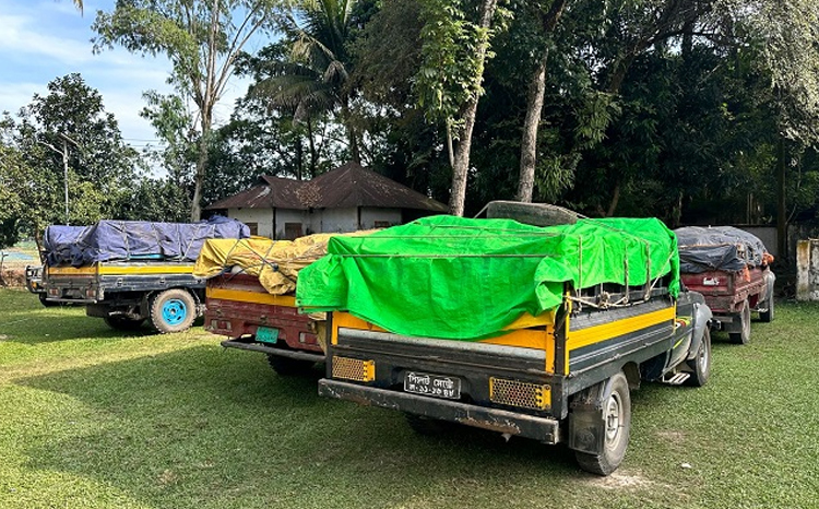 দিরাইয়ে ১৬০ বস্তা ভারতীয় চিনিসহ আটক ৪