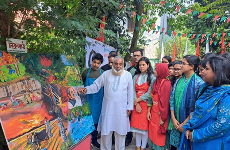 মুক্তিযুদ্ধে শহিদদের স্মরণে চারুপাঠের চিত্রাঙ্কন কর্মশালা অনুষ্ঠিত