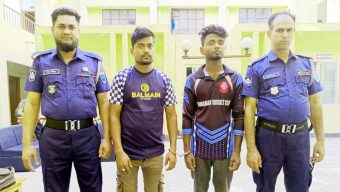 গোয়াইনঘাট ফতেপুর ইউনিয়নে অভিযান : বিপুল পরিমাণ ভারতীয় ঔষধসহ আটক ২