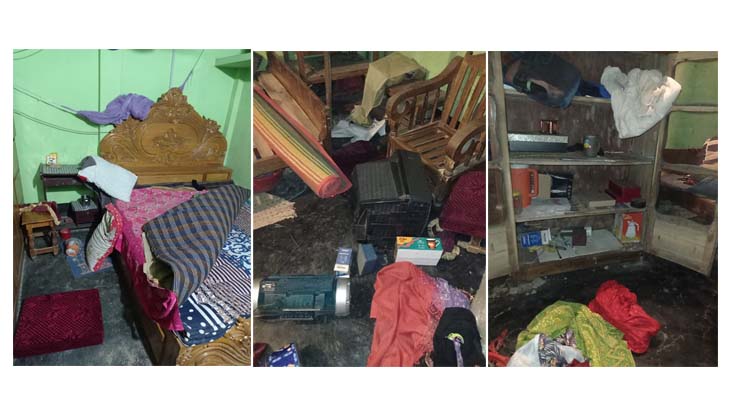 হবিগঞ্জে ছাত্রলীগ নেতার বাড়ীতে হামলা-ভাঙচুর ও লুটপাট