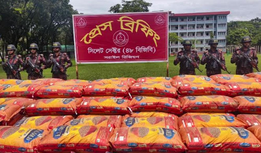 ৩ মাসে সিলেটের বিভিন্ন সীমান্তে ৫৭ কোটি টাকার ভারতীয় পণ্য জব্দ